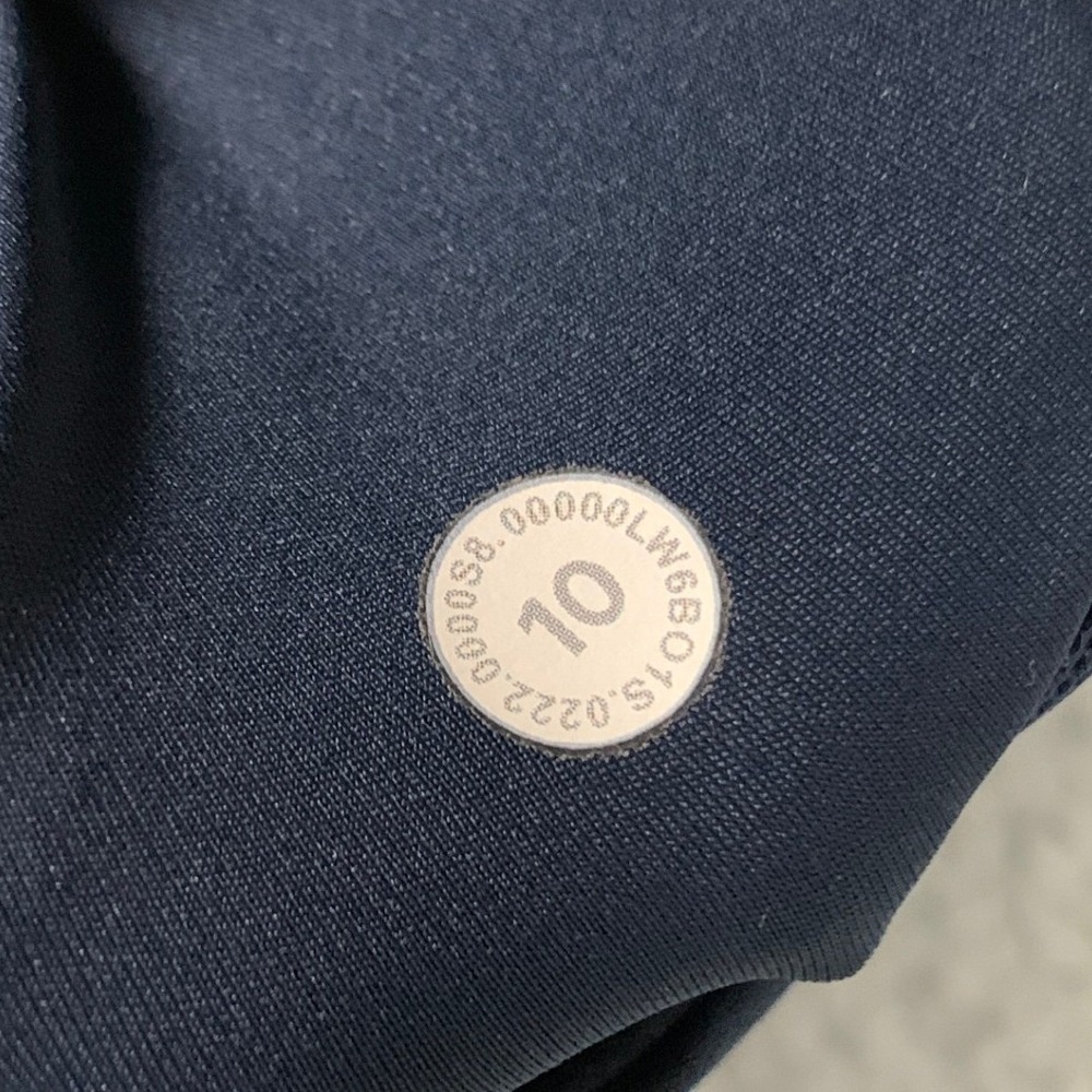 Lululemon Align High-Rise Crop 23" Womens 10 Navy Blue Yoga Leggings Nulu Soft - Picture 3 of 9